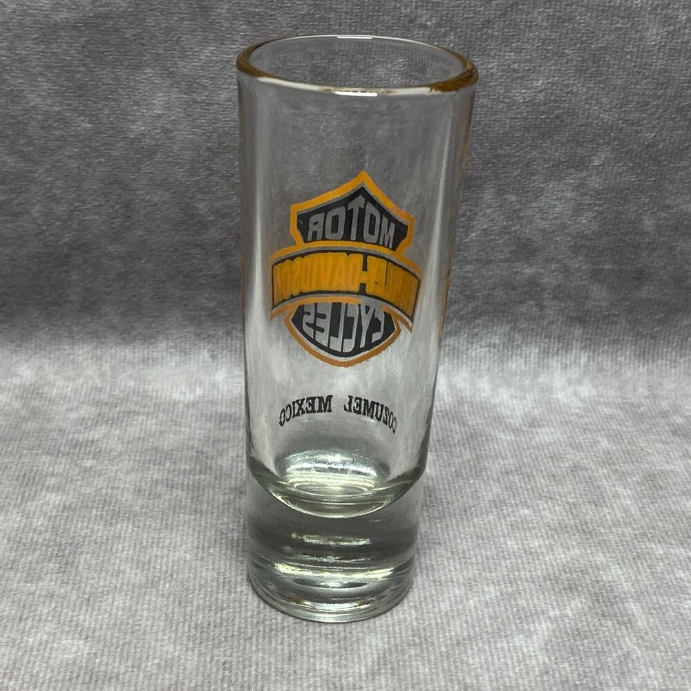 Harley-Davidson Cozumel Mexico Tall Shooter Shot Glass - Picture 2 of 8
